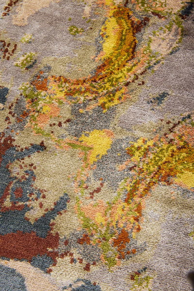 GOLDEN THREADS SILK RUG
