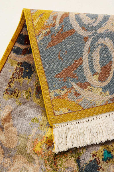GOLDEN THREADS SILK RUG