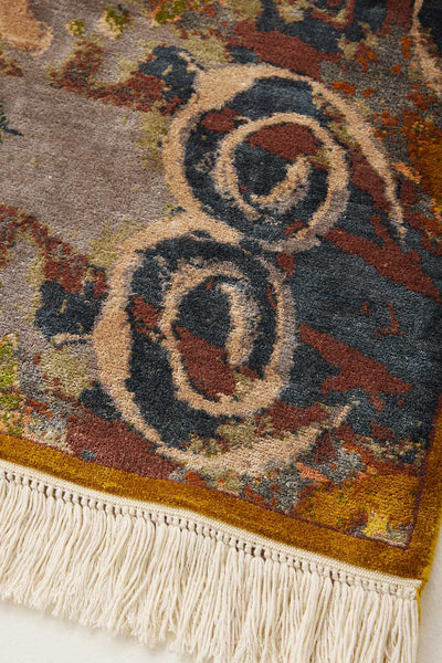 GOLDEN THREADS SILK RUG